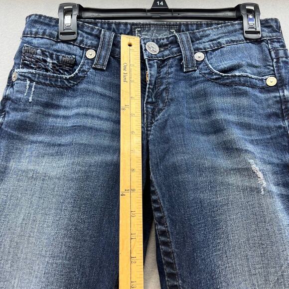 Big Star Women's Liv Bootcut Jeans Size 27R Dark Wash - Picture 4 of 16